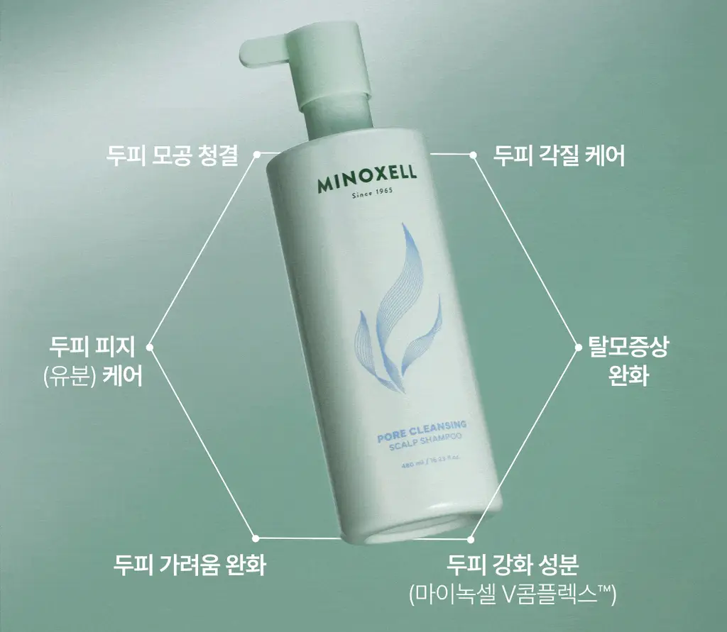 [허경환 PICK/현대약품특허]마이녹셀 포어클렌징 스칼프 샴푸 480ml 상세페이지 22
